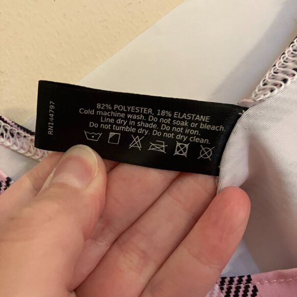 Blackmilk Tartan Sugar Scoop Skater Dress - Limited Style Pink & Black Plaid XL - Picture 12 of 13